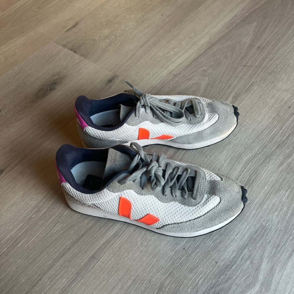 Veja - Riobranco Hexamesh Gravel Orange-Fluo Ultraviolet Shoes – ,